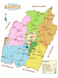 मणिपुर का मानचित्र