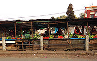 जोवाई स्थित सब्जी की दुकानें